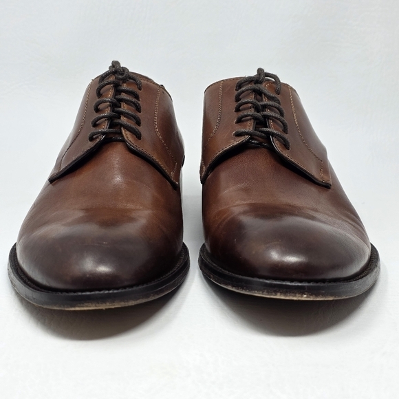 Marco Vittorio Plain-Toe Dress Shoe Men Sz 7.5 Brown Lace Made In Italy Preowned main image 10